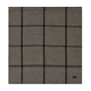페피타 체크 코튼 리넨 패브릭 냅킨 50x50 cm - Dark Grey-beige - Lexington | 렉싱턴