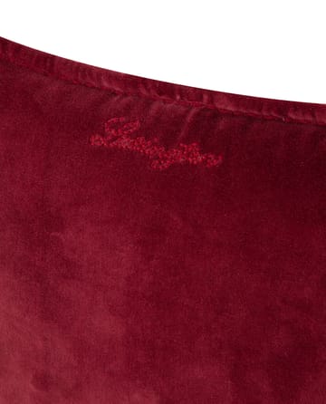 벨벳 쿠션 커버 위드 엣지 50x50 cm - Dark-red - Lexington | 렉싱턴