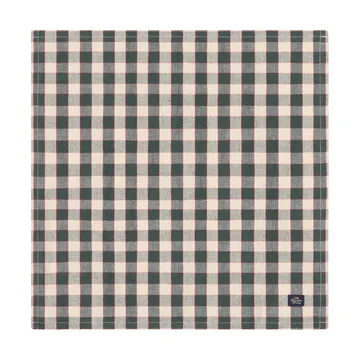 체크 리넨/코튼 패브릭 냅킨 50x50 cm - Green-light beige-red - Lexington | 렉싱턴