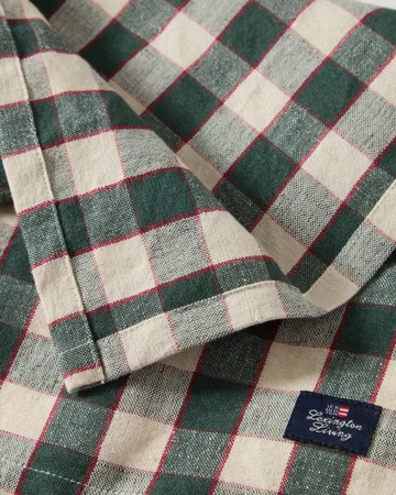체크 리넨/코튼 패브릭 냅킨 50x50 cm - Green-light beige-red - Lexington | 렉싱턴