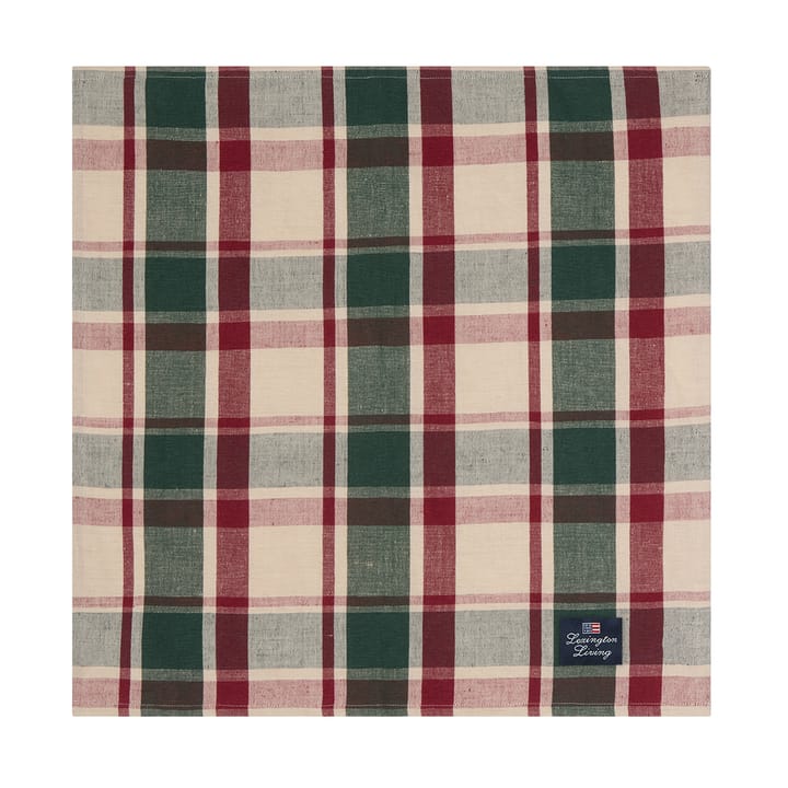 체크 린넨/코튼 냅킨 50x50 cm, Green-red-beige Lexington | 렉싱턴