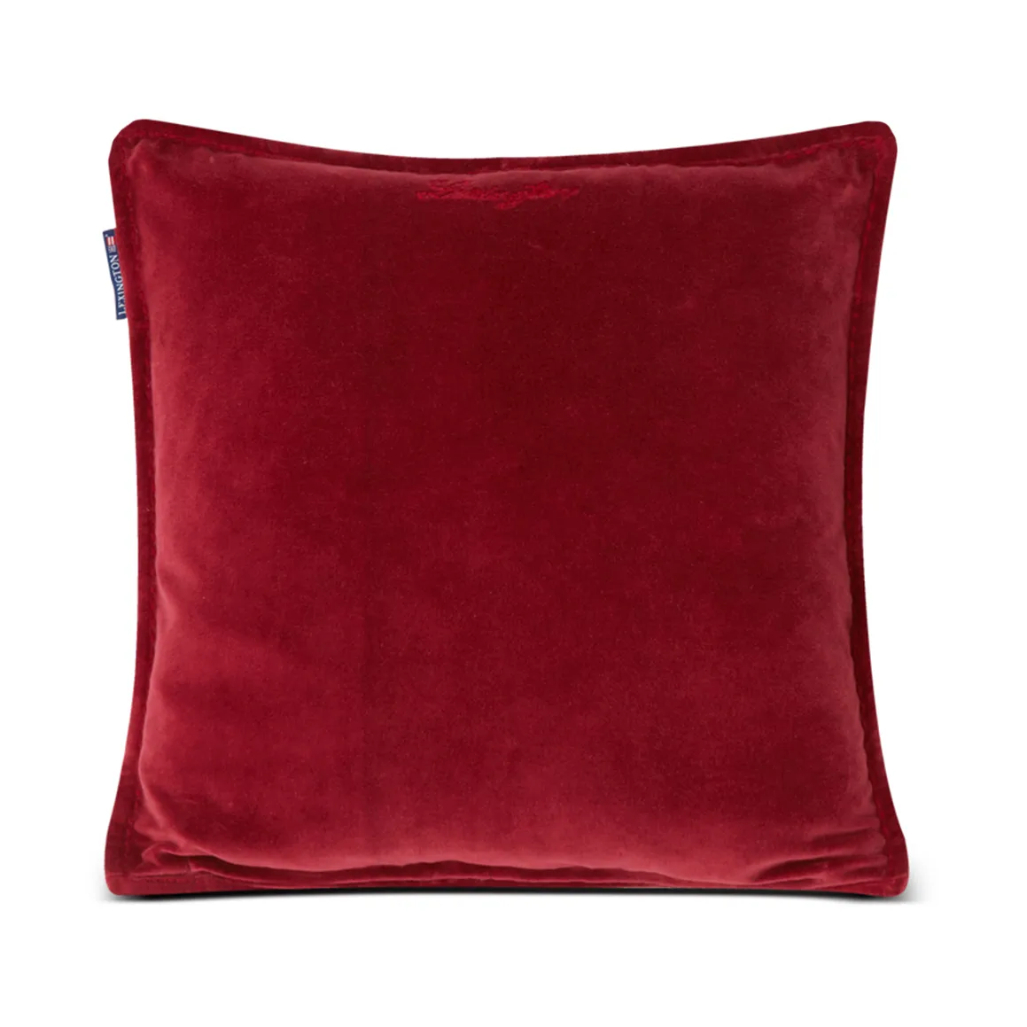 체크 퀼티드 린넨/코튼 쿠션 커버 50x50 cm, Green-red-beige Lexington | 렉싱턴