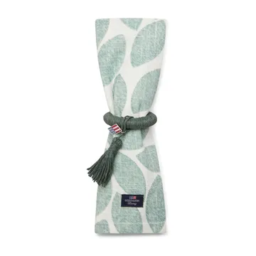 프린티드 리브스 패브릭 냅킨 50x50 cm - Green - Lexington | 렉싱턴