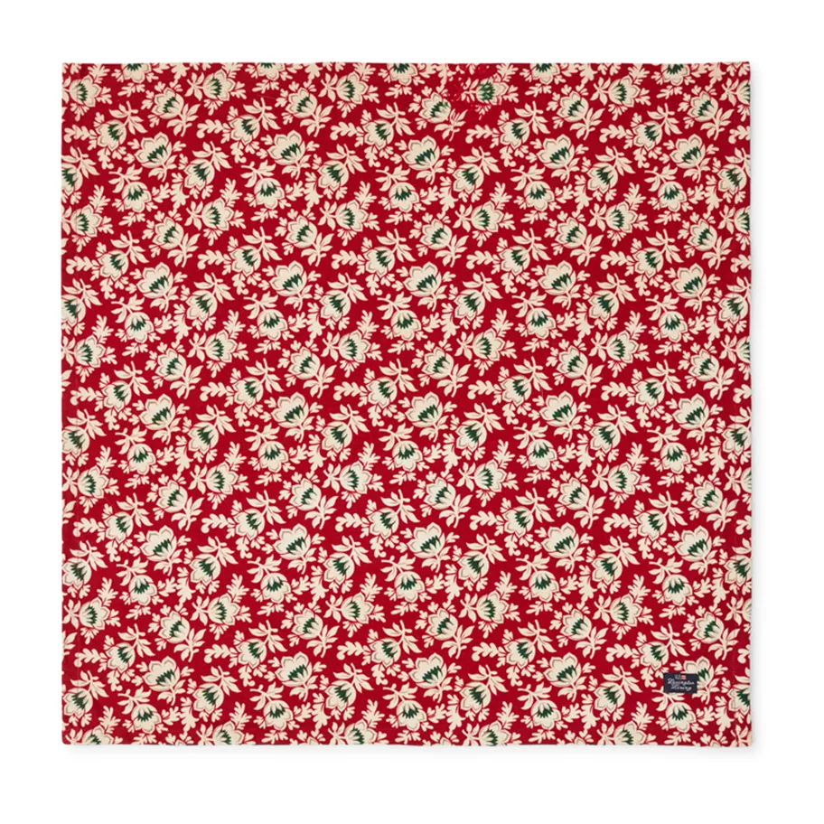프린티드 오가닉 코튼 트윌 냅킨 50x50 cm, Red-beige-green Lexington | 렉싱턴