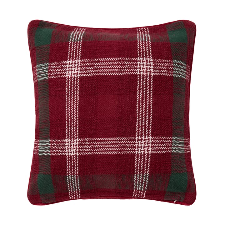 체크 리사이클 코튼 쿠션 커버 50x50 cm, Red-green-white Lexington | 렉싱턴