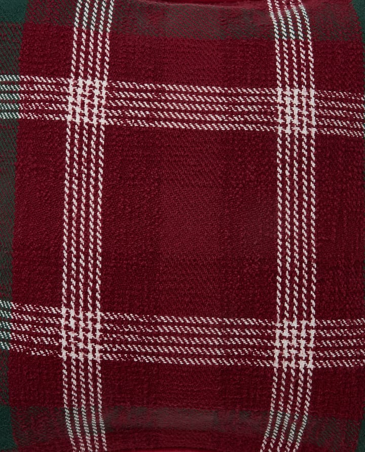 체크 리사이클 코튼 쿠션 커버 50x50 cm, Red-green-white Lexington | 렉싱턴