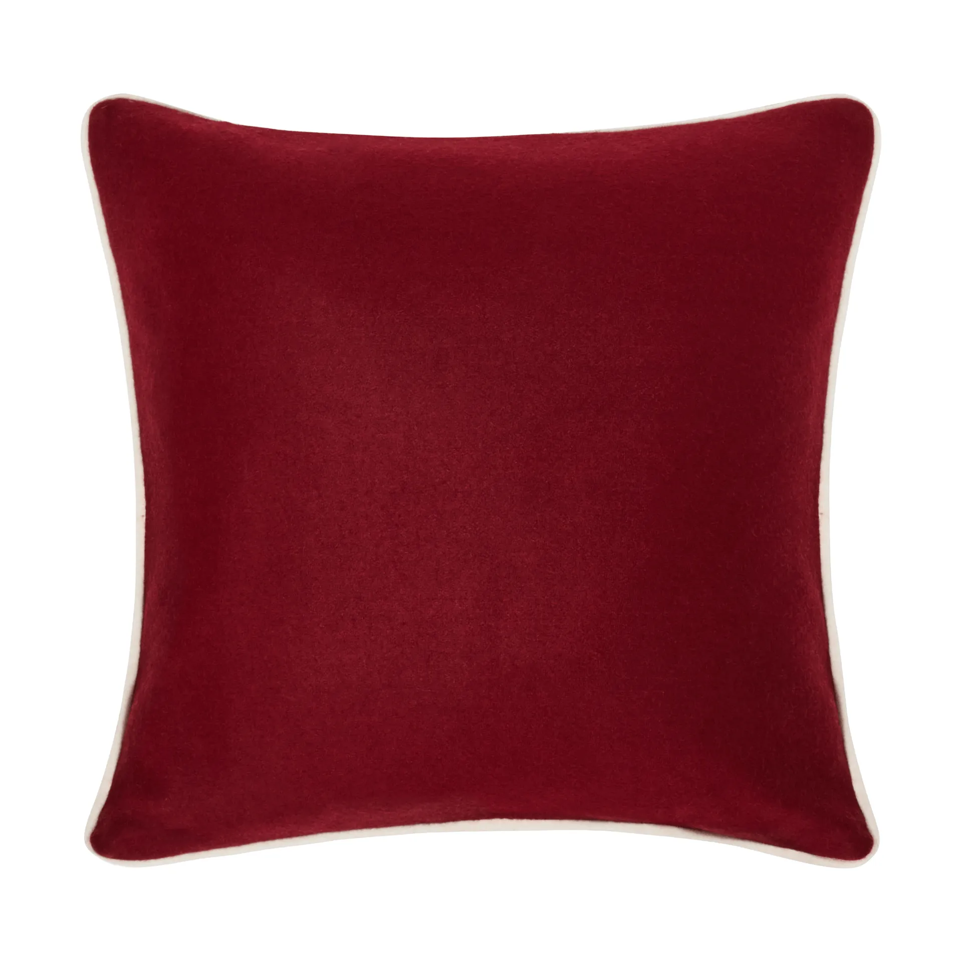 플라워 수놓은 울 믹스 베개커버 50x50 cm, Red-Light beige Lexington | 렉싱턴