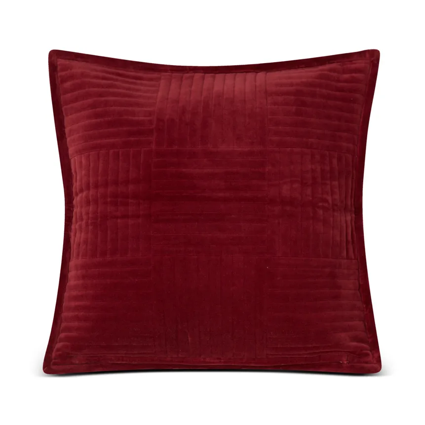 퀼티드 벨벳 스타 쿠션커버 50x50 cm, Red Lexington | 렉싱턴