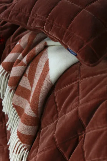 코튼 벨벳 퀼티드 베개커버 50x50 cm - Rustic brown - Lexington | 렉싱턴