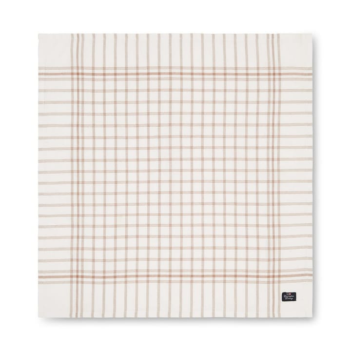 체크드 패브릭 냅킨 50x50 cm - white-beige - Lexington | 렉싱턴