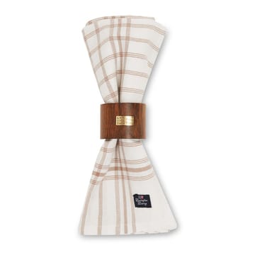 체크드 패브릭 냅킨 50x50 cm - white-beige - Lexington | 렉싱턴