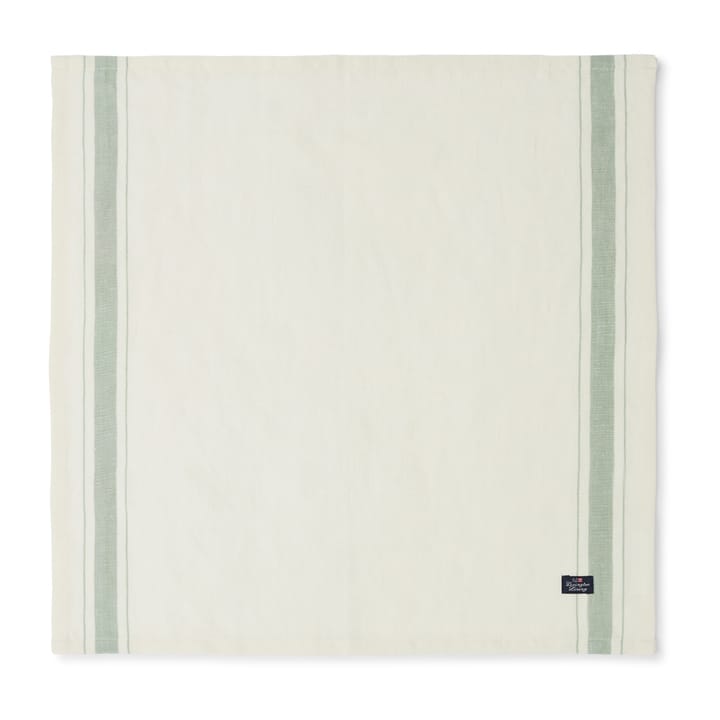 사이드 스트라이프 오가닉 코튼 냅킨 50x50 cm, White-green Lexington | 렉싱턴