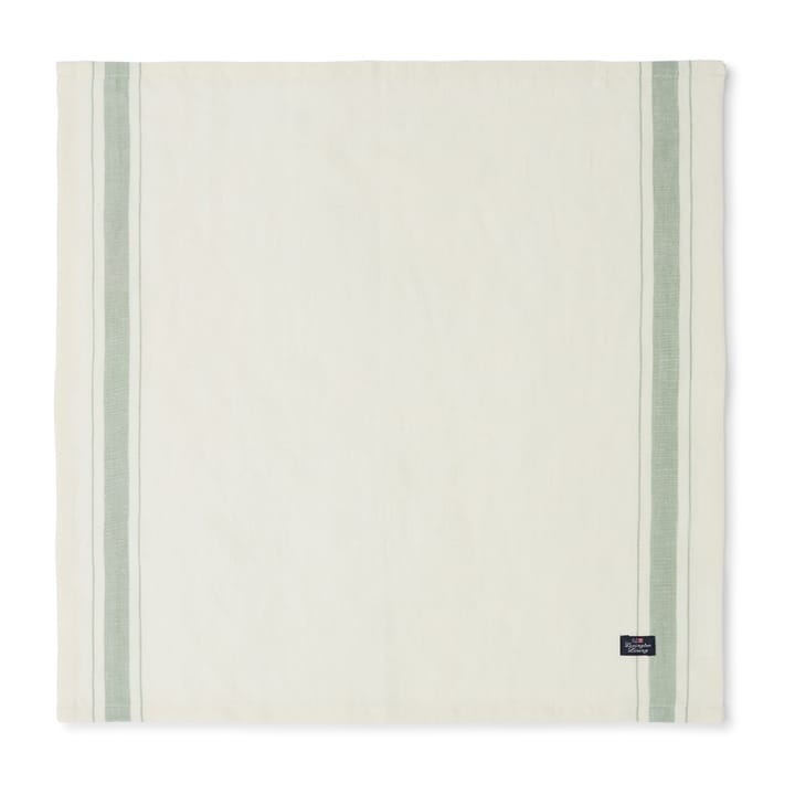 사이드 스트라이프 오가닉 코튼 냅킨 50x50 cm - White-green - Lexington | 렉싱턴