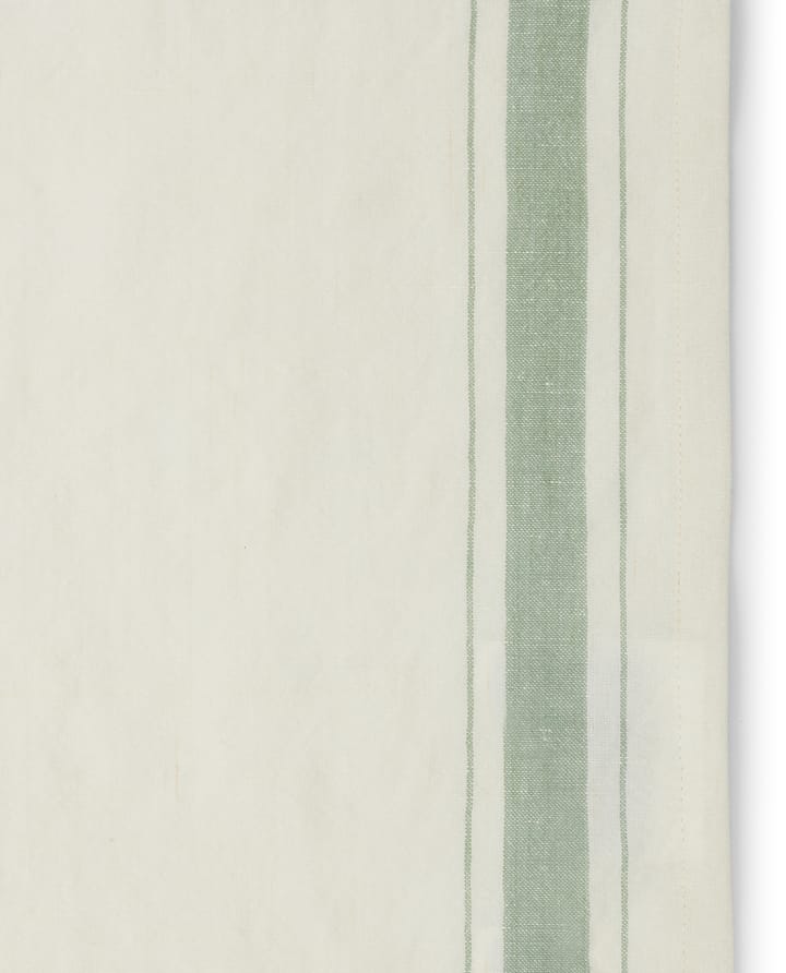 사이드 스트라이프 오가닉 코튼 냅킨 50x50 cm - White-green - Lexington | 렉싱턴
