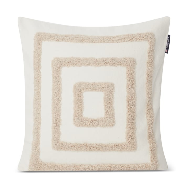 러그 그래픽 캔버스 베개커버 50x50 cm - White-light beige - Lexington | 렉싱턴