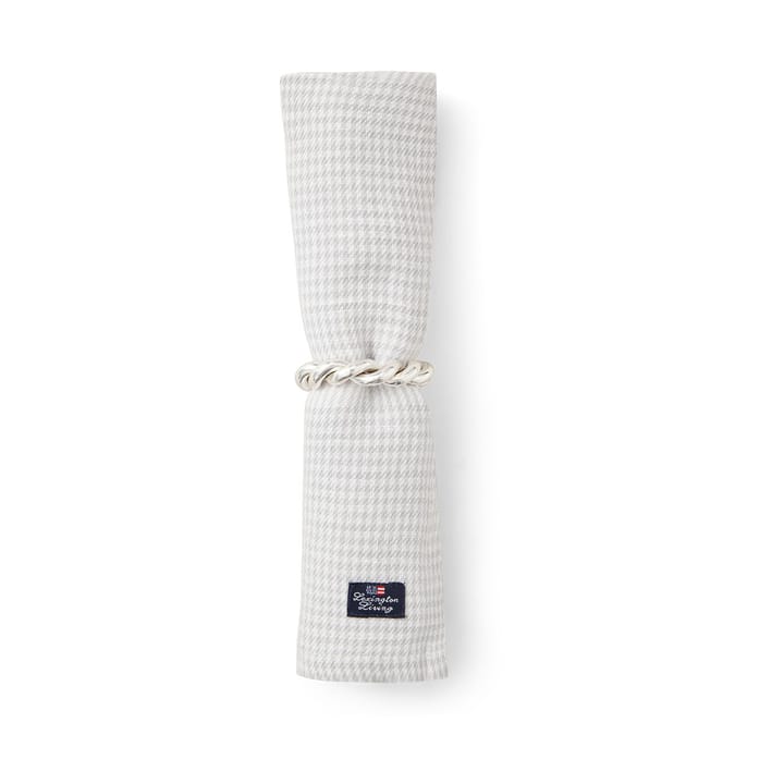 페피타 체크 코튼 리넨 패브릭 냅킨 50x50 cm, White-light grey Lexington | 렉싱턴