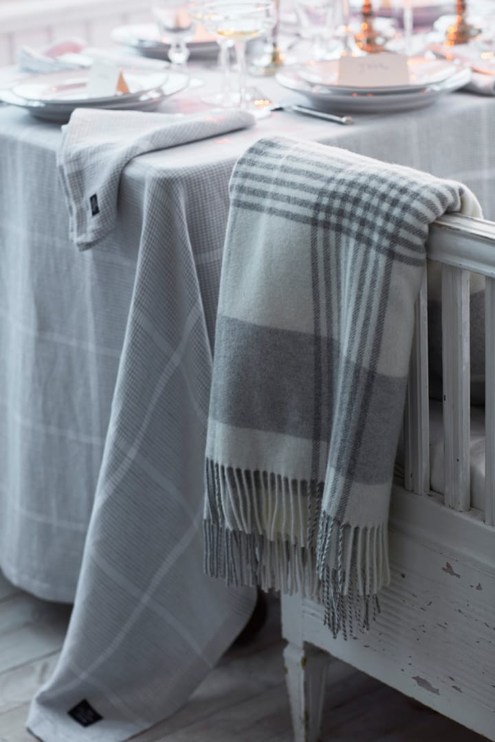 페피타 체크 코튼 리넨 패브릭 냅킨 50x50 cm, White-light grey Lexington | 렉싱턴