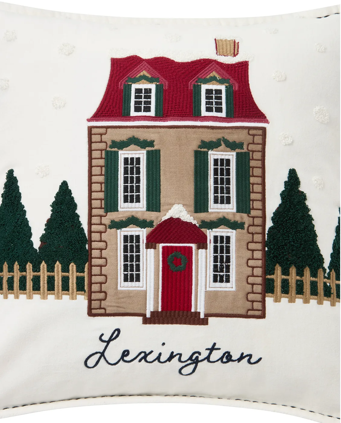 하우스 오가닉 벨벳 코튼 쿠션 커버 50x50 cm, White-multi Lexington | 렉싱턴