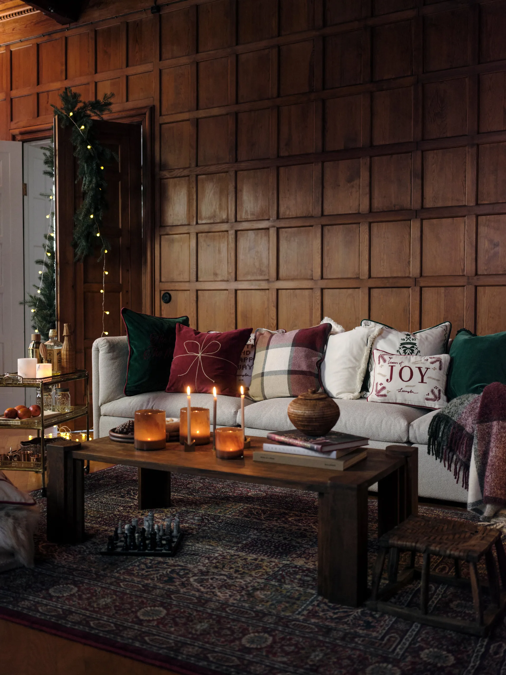 호두까기 인형 쿠션 커버 50x50 cm, White Lexington | 렉싱턴