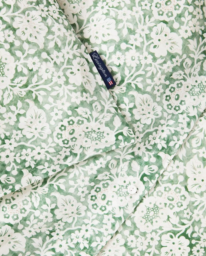 녹색 꽃무늬 프린트 면 새틴 침대 세트 - 50x60 cm, 150x210 cm - Lexington | 렉싱턴
