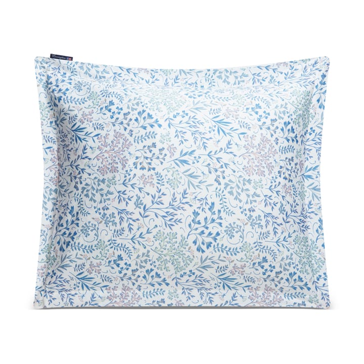 플라워 프린티드 코튼 사틴 쿠션 커버 50x60 cm, Blue Lexington | 렉싱턴