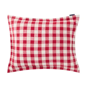 체크 코튼 플란넬 베개커버 50x60 cm - Red-light beige - Lexington | 렉싱턴