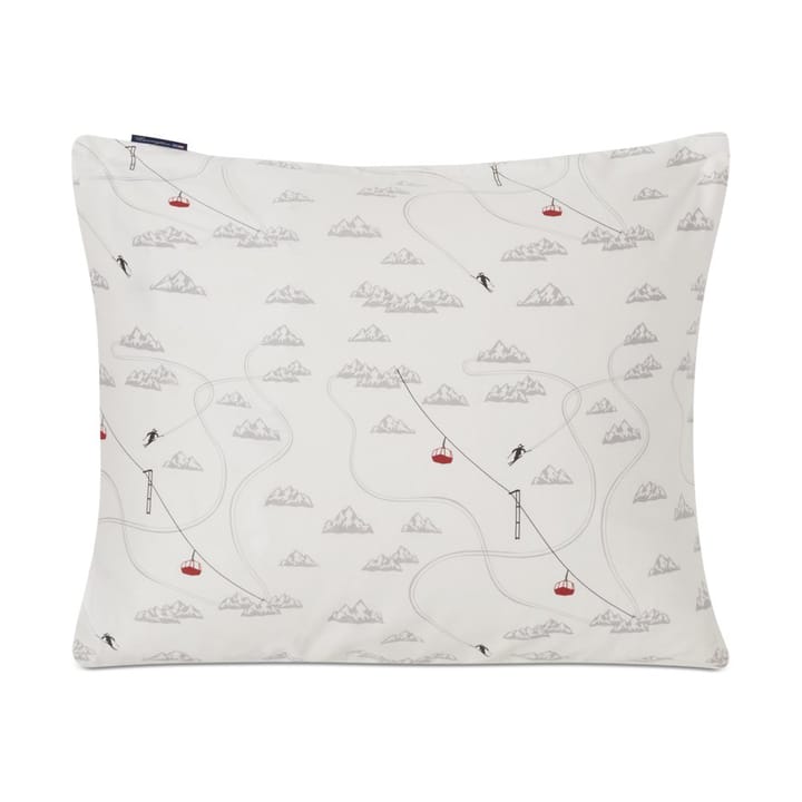 윈터 프린팅 코튼 사틴 쿠션 커버 50x60 cm, White-grey-red Lexington | 렉싱턴