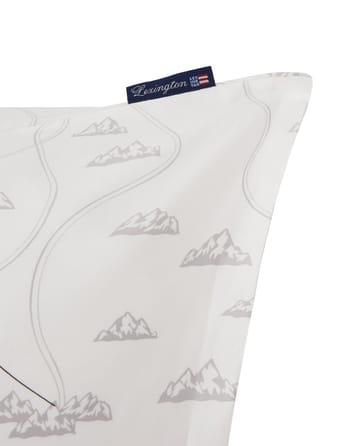 윈터 프린팅 코튼 사틴 쿠션 커버 50x60 cm - White-grey-red - Lexington | 렉싱턴