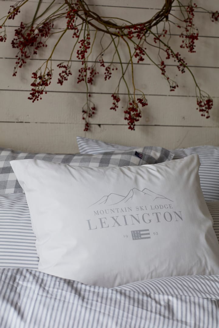 렉싱턴 프린팅 코튼 포플린 쿠션 커버 50x60 cm, White-light grey Lexington | 렉싱턴