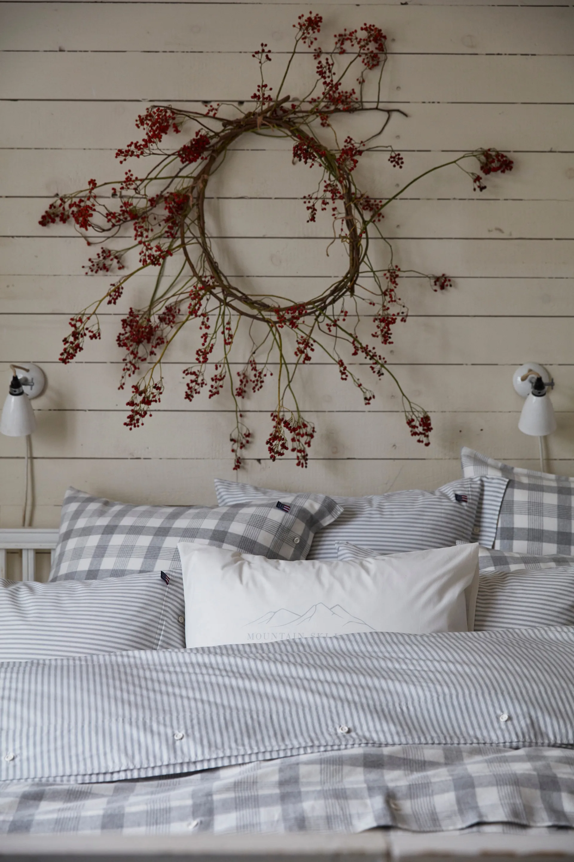 렉싱턴 프린팅 코튼 포플린 쿠션 커버 50x60 cm, White-light grey Lexington | 렉싱턴