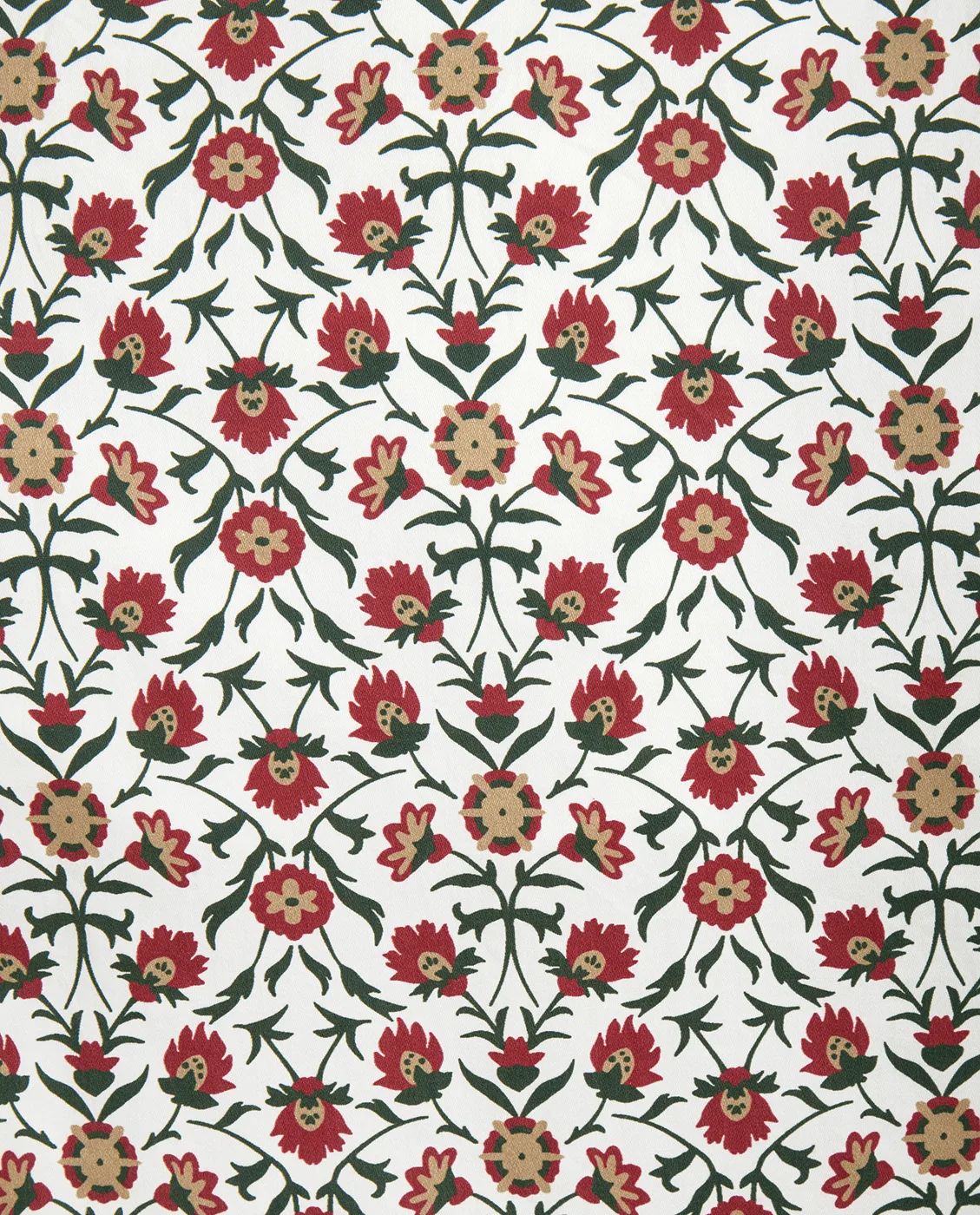 플라워 프린트 코튼 사틴 베개 커버 50x60 cm, White-red-green-beige Lexington | 렉싱턴