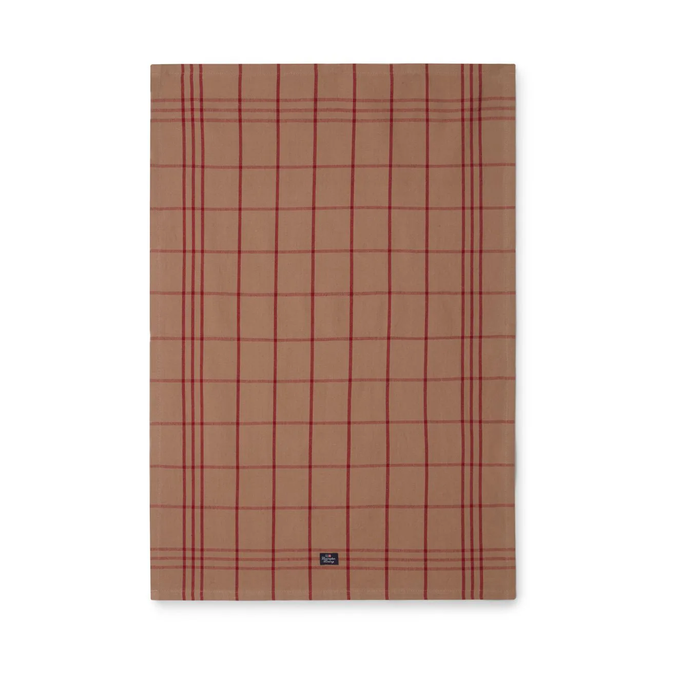 체크 오가닉 코튼 옥스포드 주방 타월 50x70 cm, Beige-red Lexington | 렉싱턴