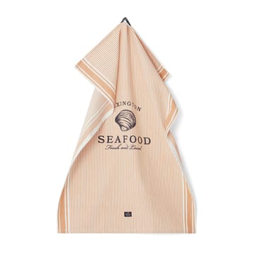 씨푸드 스트라이프 & 프린티드 주방 타월 50x70 cm - Beige-white - Lexington | 렉싱턴