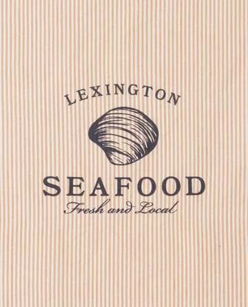 씨푸드 스트라이프 & 프린티드 주방 타월 50x70 cm - Beige-white - Lexington | 렉싱턴