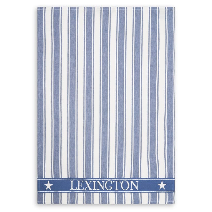 아이콘스 와플 스트라이프 키친 타올 50x70 cm - blue-white - Lexington | 렉싱턴