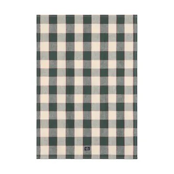 체크 린넨/코튼 키친 타월 50x70 cm - Green-light beige-red - Lexington | 렉싱턴