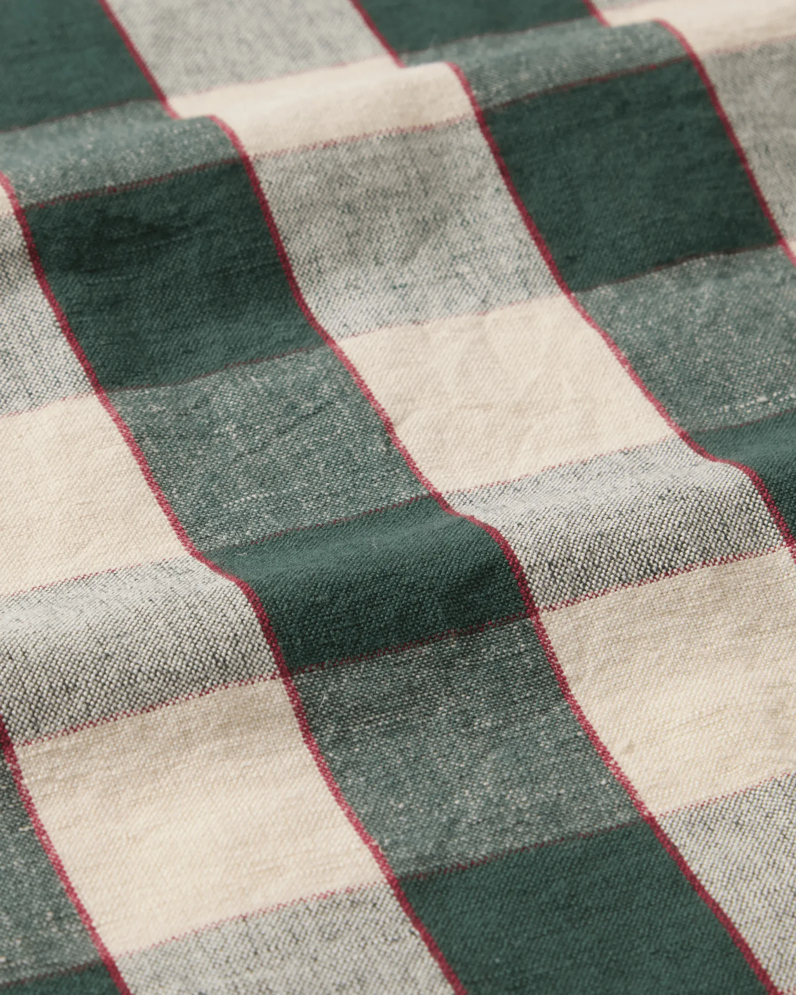 체크 린넨/코튼 키친 타월 50x70 cm, Green-light beige-red Lexington | 렉싱턴