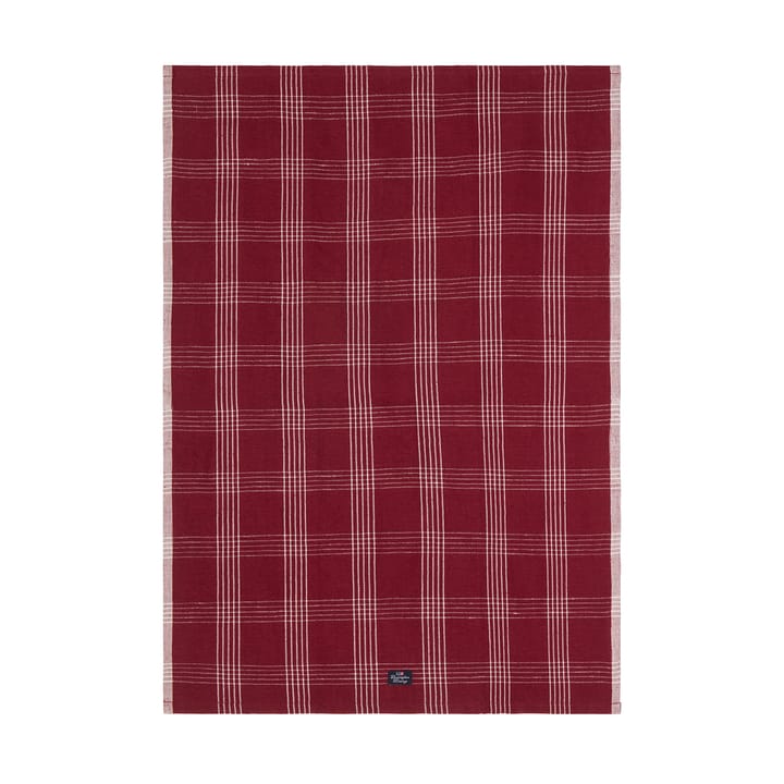 체크 린넨/코튼 키친 타월 50x70 cm - Red-white - Lexington | 렉싱턴