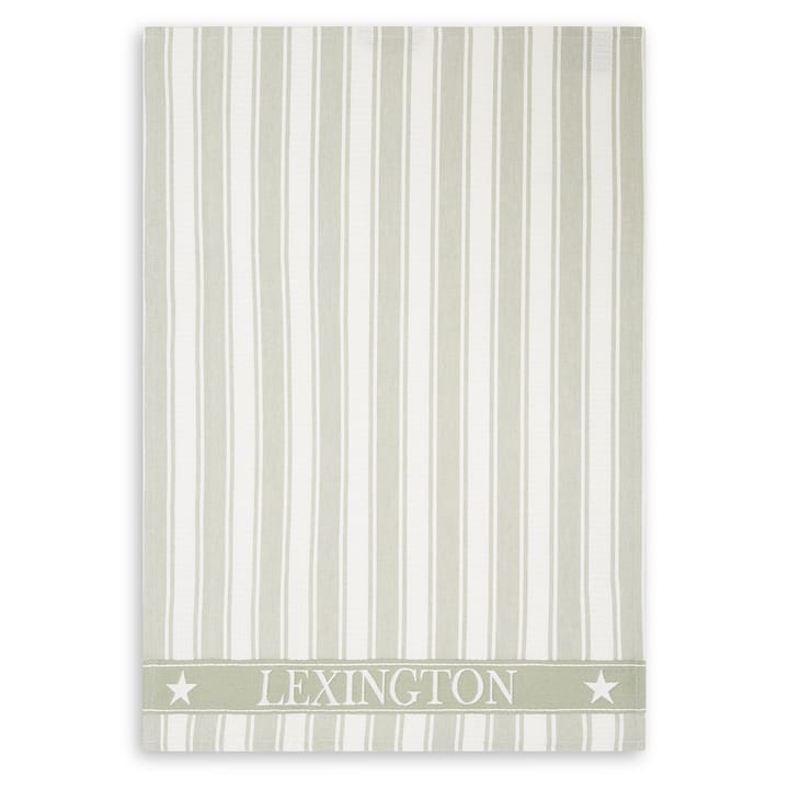 아이콘스 와플 스트라이프 키친 타올 50x70 cm - sage green-white - Lexington | 렉싱턴