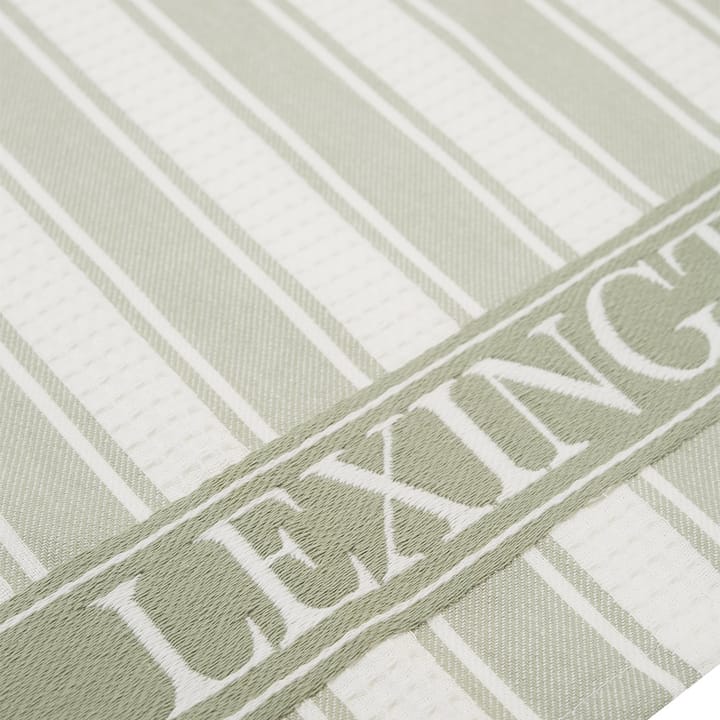 아이콘스 와플 스트라이프 키친 타올 50x70 cm, sage green-white Lexington | 렉싱턴