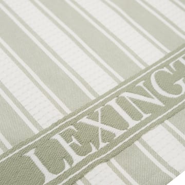 아이콘스 와플 스트라이프 키친 타올 50x70 cm - sage green-white - Lexington | 렉싱턴