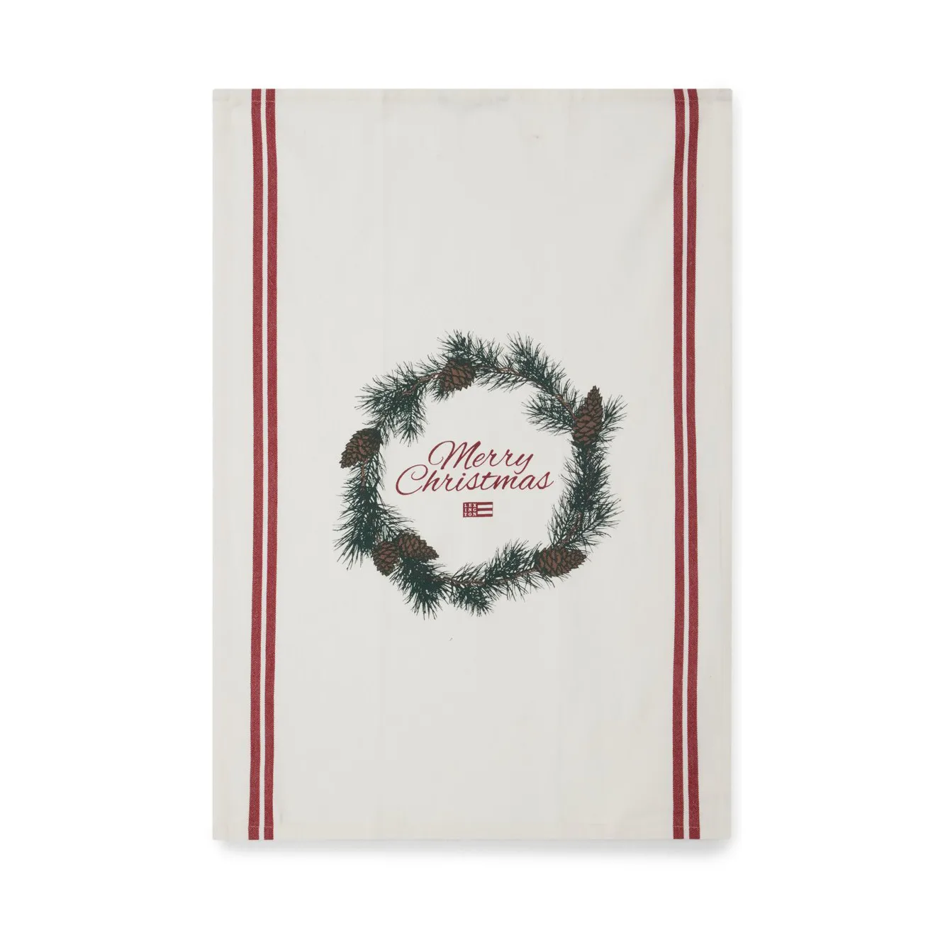 메리 크리스마스 오가닉 코튼 주방 타월 50x70 cm, White-red-green Lexington | 렉싱턴