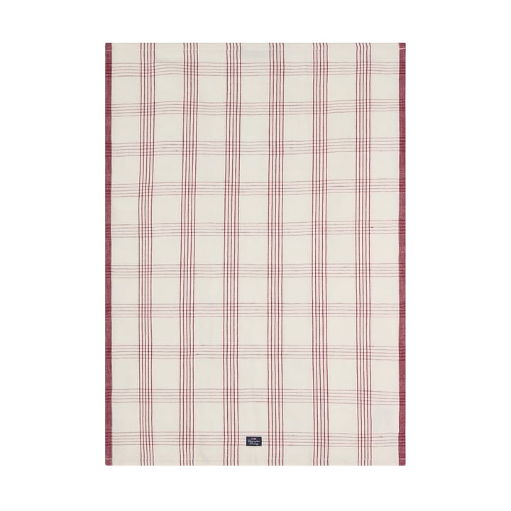 체크 린넨/코튼 키친 타월 50x70 cm - White-red - Lexington | 렉싱턴