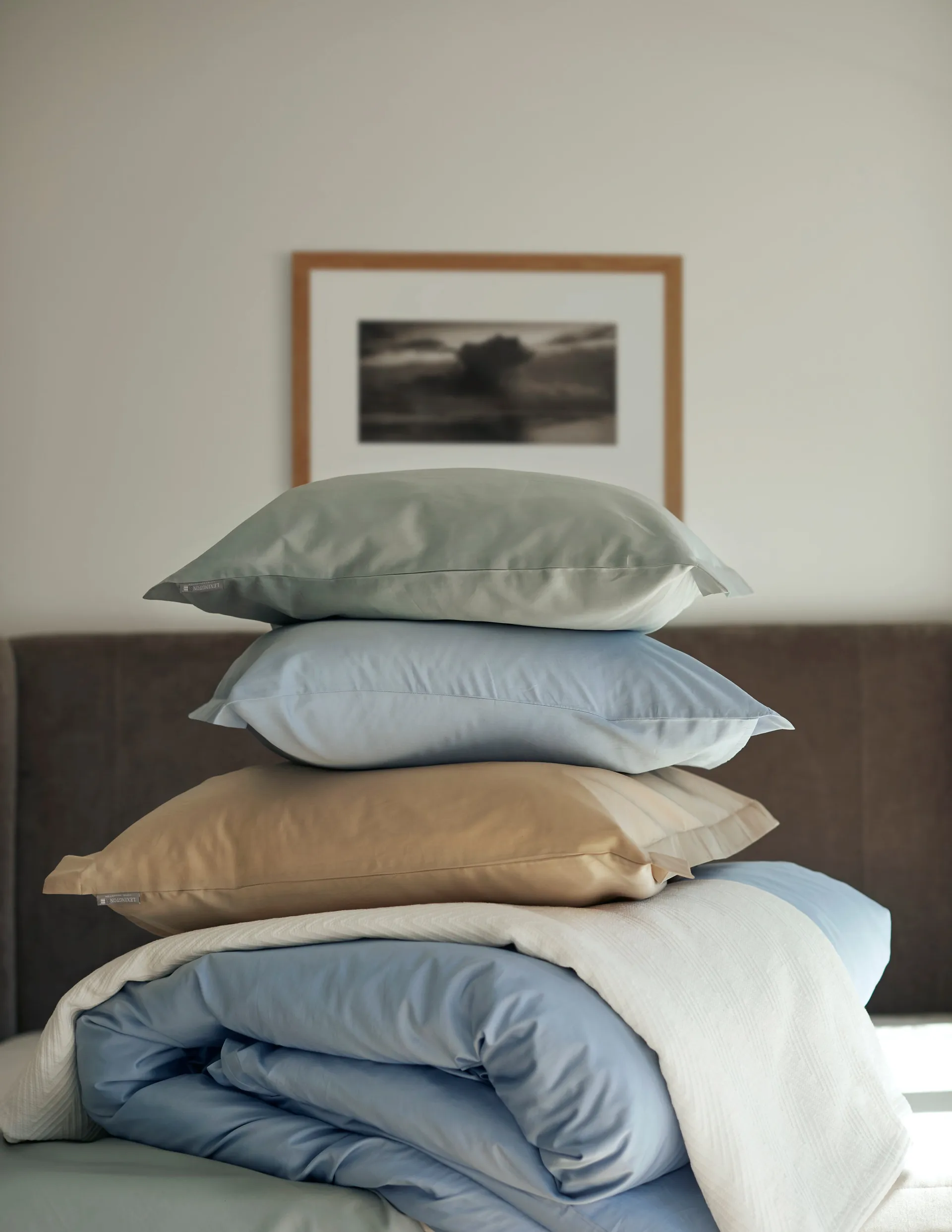 호텔 순면 새틴 배게 커버 50x90 cm, Light beige Lexington | 렉싱턴