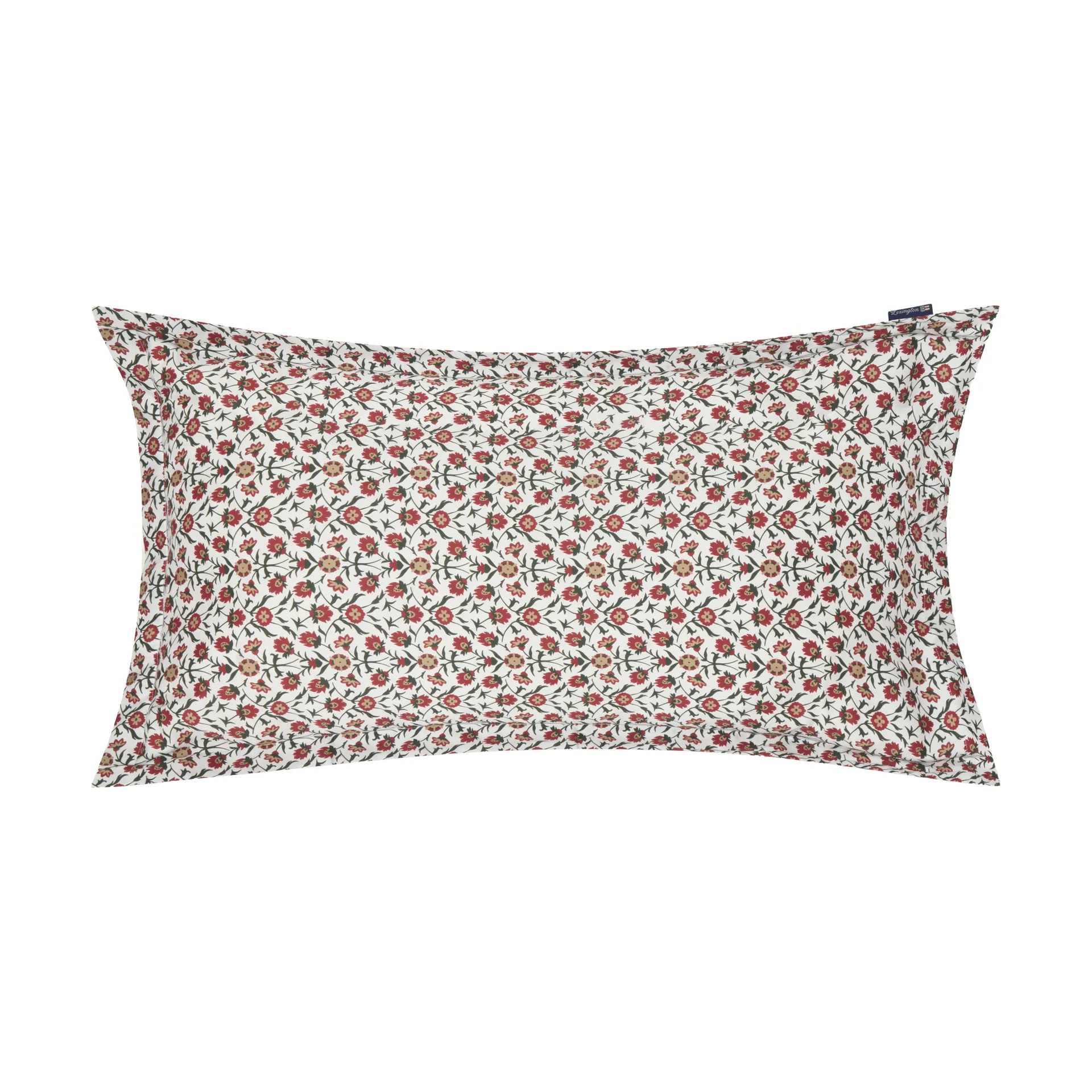 플라워 프린티드 코튼 새틴 베개커버 50x90 cm, White-red-green-beige Lexington | 렉싱턴