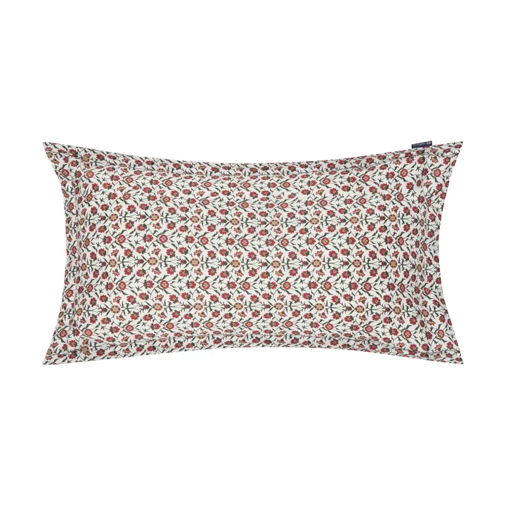 플라워 프린티드 코튼 새틴 베개커버 50x90 cm - White-red-green-beige - Lexington | 렉싱턴