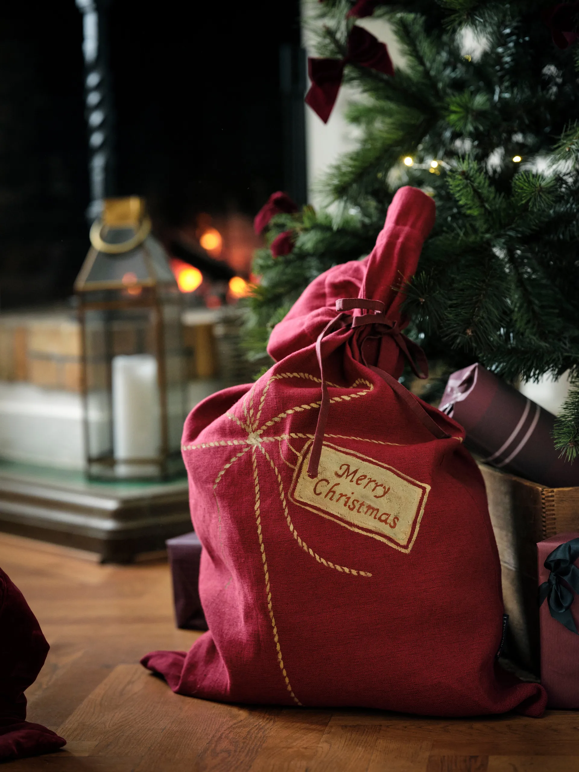 렉싱턴 크리스마스 선물 주머니 65x95 cm, Red Lexington | 렉싱턴