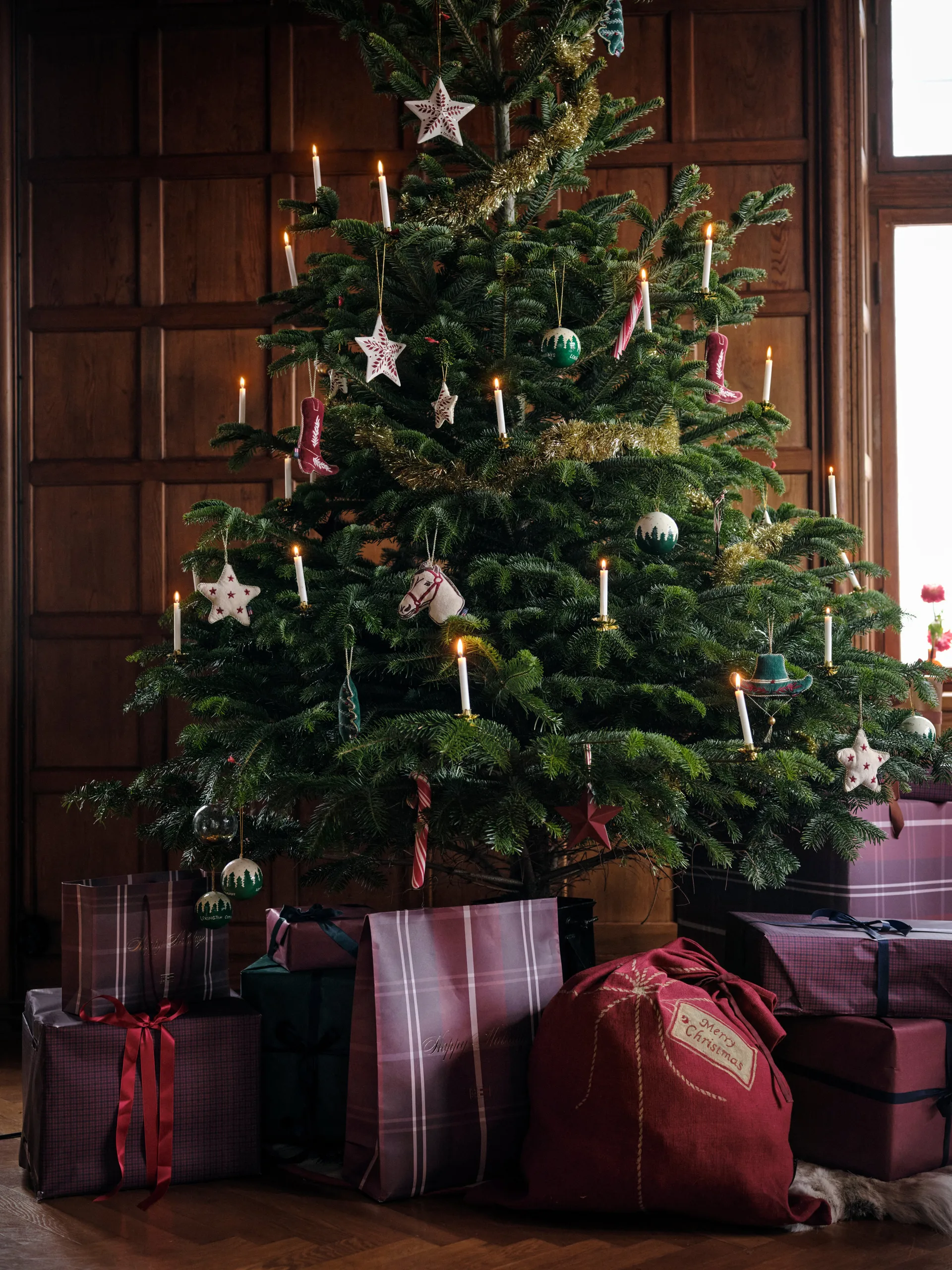 렉싱턴 크리스마스 선물 주머니 65x95 cm, Red Lexington | 렉싱턴