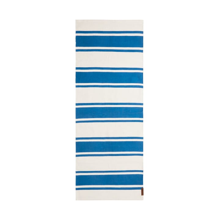 오가닉 스트라이프 코튼 엔트레이스 러그 80x220 cm - Blue-white - Lexington | 렉싱턴