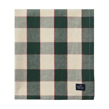 Checked 코튼 리넨 테이블클로스 150x250 cm - Green-light beige-red - Lexington | 렉싱턴